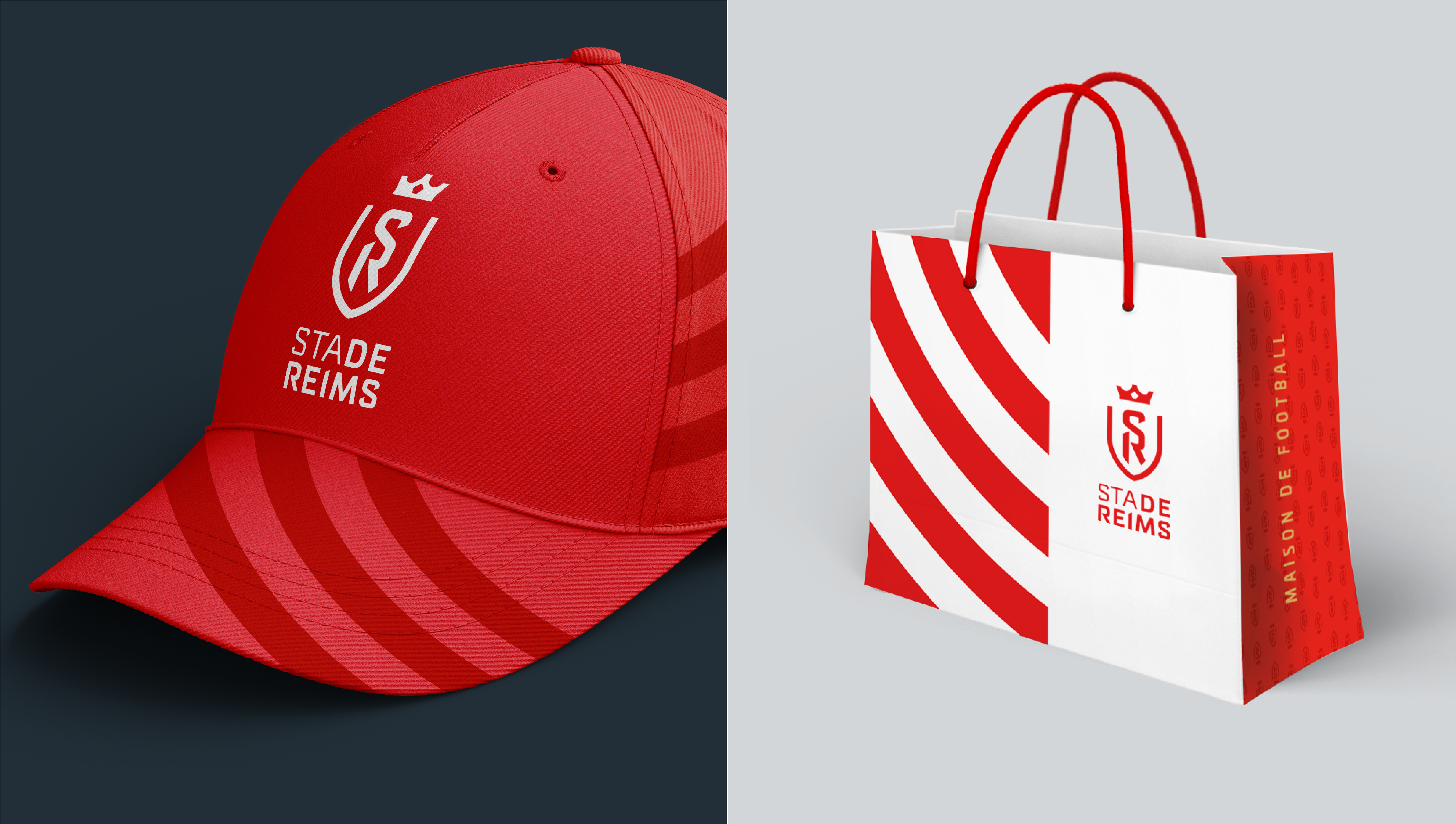 actualite_news_corps_visuel_club_stade_de_reims_identite_visuelle_rouge_blanc_territoire_de_marque_signature_maison_de_football_casquette_produit_derive_leroy_tremblot