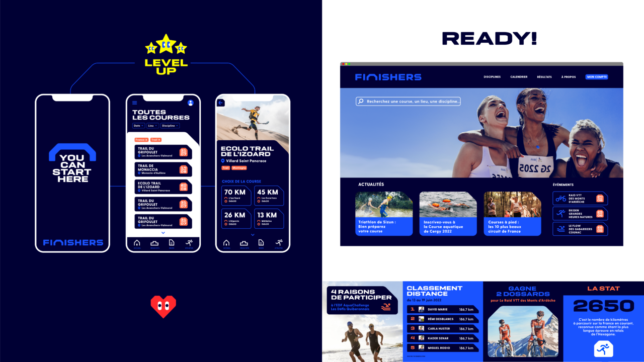 Finishers Straight to the finish line Leroy Tremblot Agence de